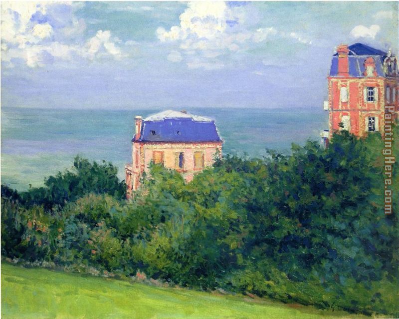Villas at Villers-sur-Mer painting - Gustave Caillebotte Villas at Villers-sur-Mer art painting